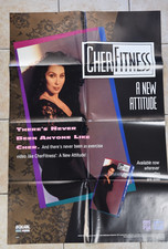 Vintage Cher Fitness Poster Exercise Retro 1990's Jazzercise Equal Folded Decor