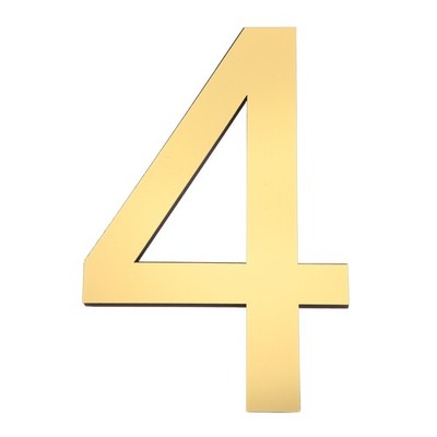 8 Zoll Gold Home Klebeplatte für Außenadresse (4 Formen)