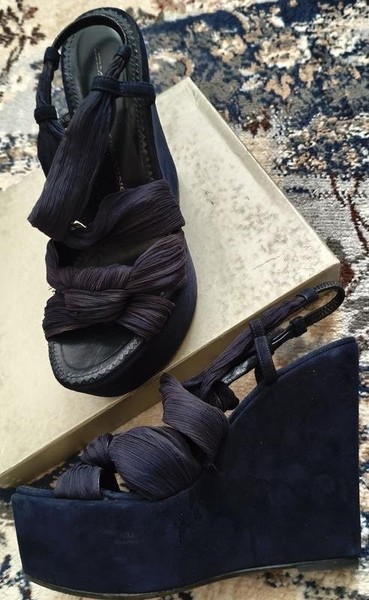 Women Ermanno Scervino Heels Navy 37
