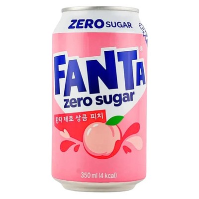 Fanta - Zero Peach Korea - 24x350ml inkl. Pfand