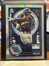 Ethan Salas 2024 Bowman Chrome #BAI-14 AI Refractor Prospect Padres