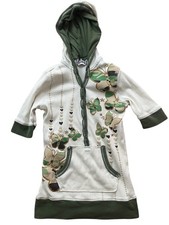 Self Esteem Y2K Tunic Hoodie Top Girls Youth Small Camouflage Butterflies Boho