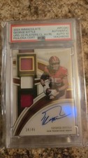 2024 Immaculate Collection Football George Kittle Triple Patch Auto #24/49