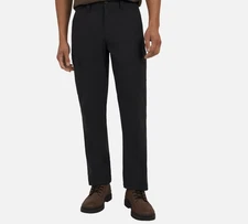 Wrangler Men's Regular Fit Tech Pant, Black, 36x30