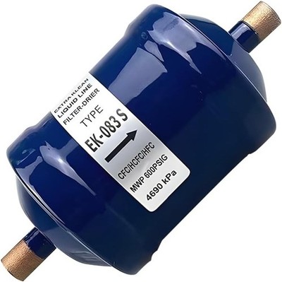 HZEL 3/8'' Liquid Line Filter Refrigerant Drier, EK-083S Sweat Flow Filter Dryer