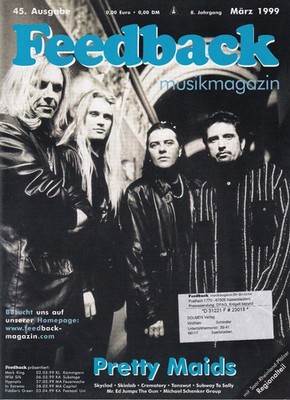 FEEDBACK Musikmagazin Nr. 45 März 1999 - Pretty Maids, Subway to Sally