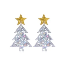 Christmas Tree Earrings for Wome Christmas Tree Cake Earrings Acrylic Christmas