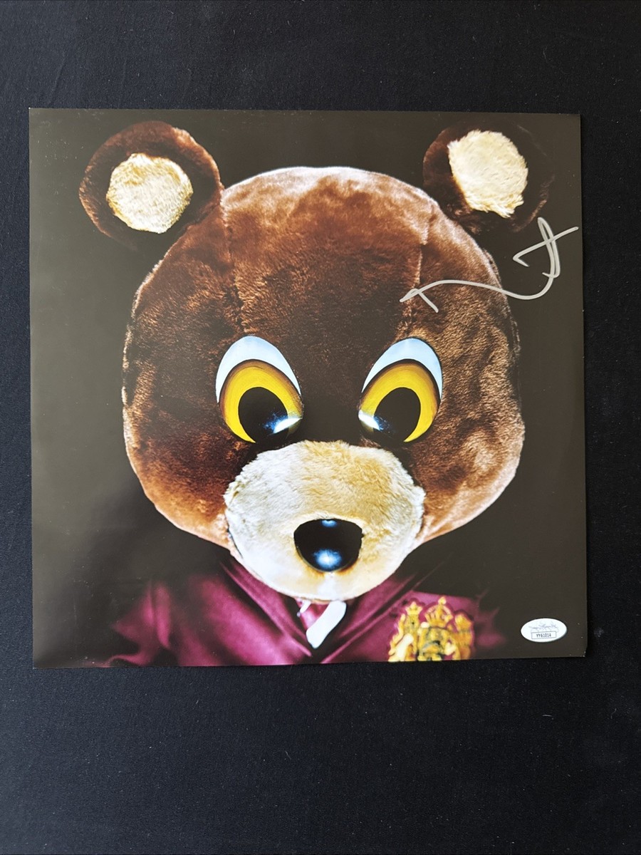 Kanye West Signed Late Registration Album Flat Insert 12x12 JSA