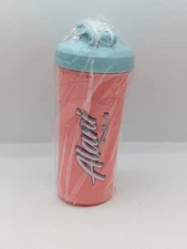 ALANI NU Sport Shaker Bottle Cup 20 Oz Pink/Coral Teal Energy Drink NEW!