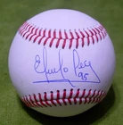EDDIE PEREZ Signed/Autographed BASEBALL BALL Atlanta Braves w/COA