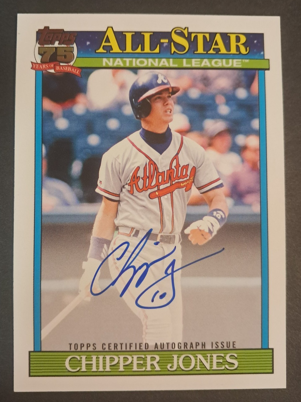 2026 Topps Series 2 Chipper Jones (91AS-CJ) On Card Auto 1991 Topps All-Star 