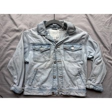 Zara Kids Light Wash Denim Trucker Jacket Blue Size 8-9 Years 134 cm