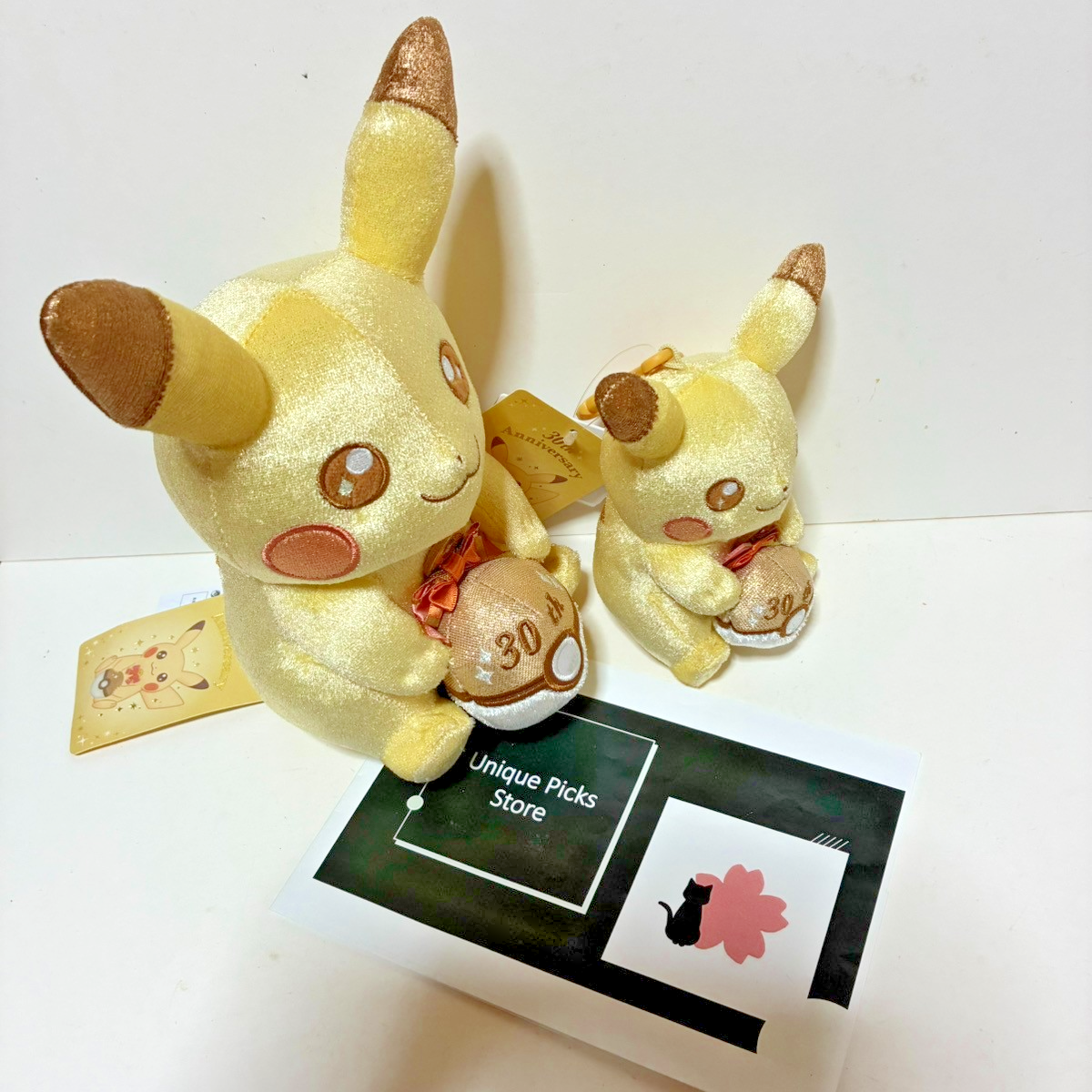 Pokemon 30th Anniversary Pikachu Plush Mascot Set Pika Pika Japan