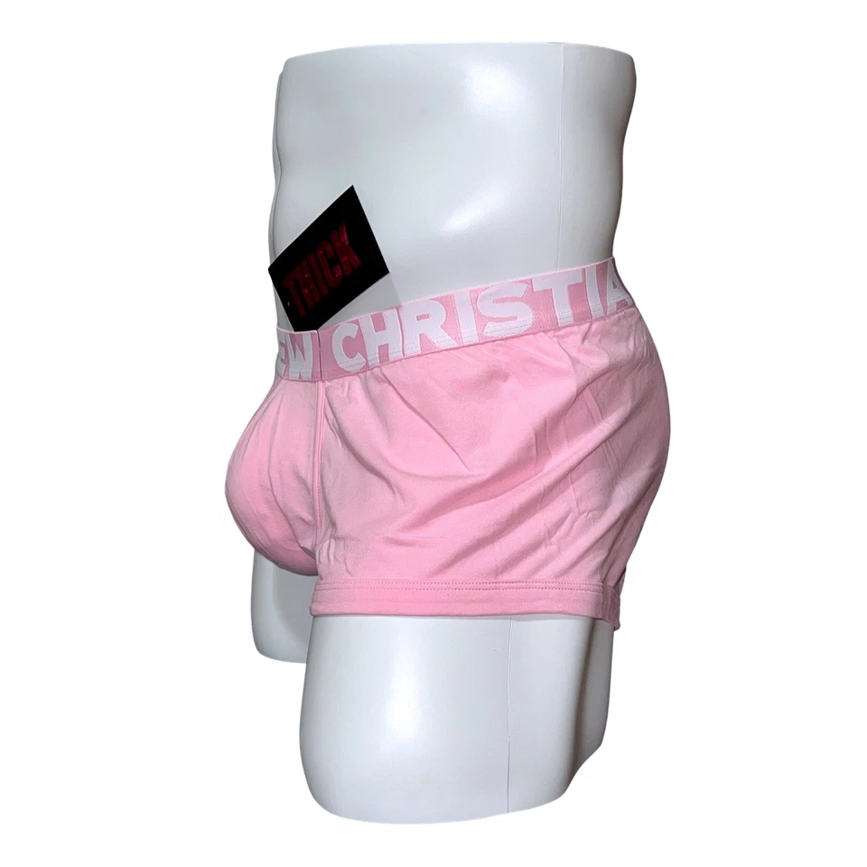 Andrew Christian Boxer Grueso Rosa Talla M (33-35) #93330 Nuevo Con Etiquetas Foto 4 de 4