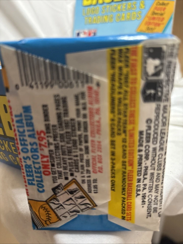 🔥 TRES - 1987 FLEER BASEBALL PAQUETES SELLADOS (Lote de 3 paquetes) de AUTÉNTICA CAJA SELLADA Foto 3 de 3