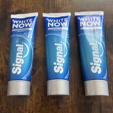 Lot of 3 Signal White Now 75ml Tube Oral Dental Care Toothpaste Brand New