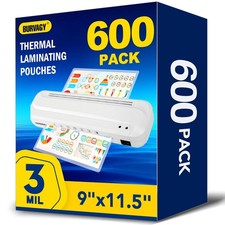 600 Pack Laminating Sheets, 3 Mil, 9 x 11.5 Inches Thermal Laminating Pouches...