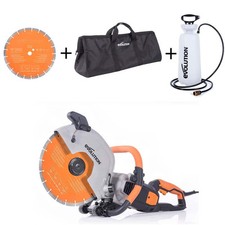 R300DCT+ Electric Disc Cutter with Hand Pump Water Bottle, Bag & Extra Blade