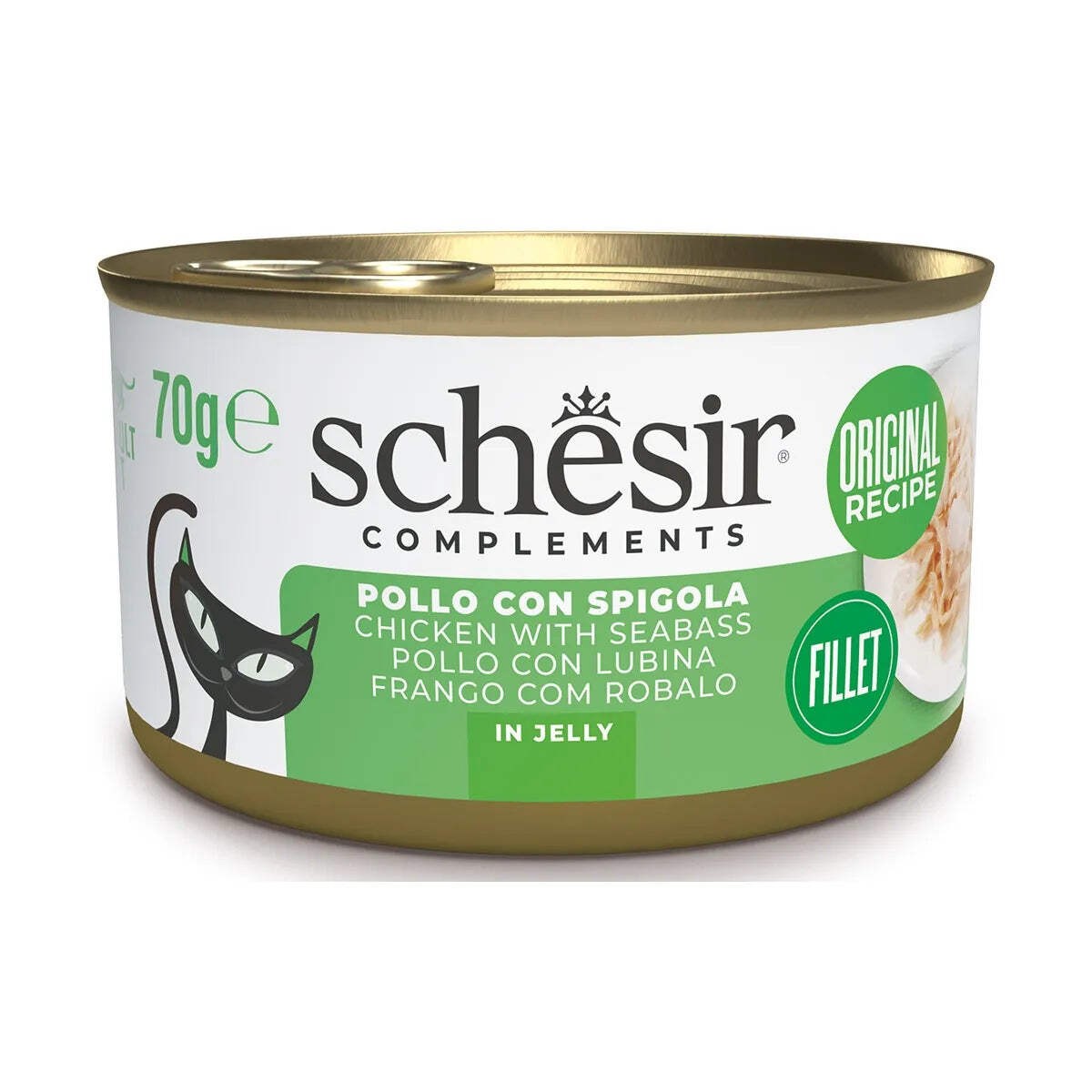 SCHESIR POLLO CON SPIGOLA IN JELLY 70 GR