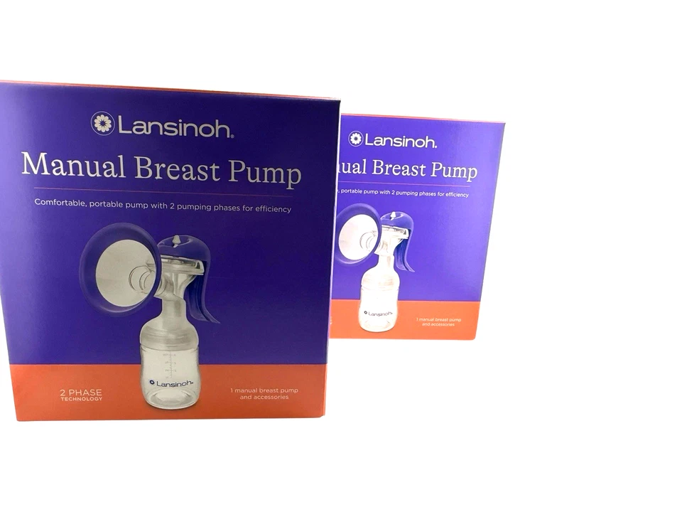 Lansinoh Manual Breast Milk Pump 2 Phase w/ Accessories Brand New- Set of 2! - Image 2 of 4