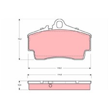 Satz Bremsbeläge Bremsklötze hinten für Porsche 911 996 997 Boxster 986 | 239