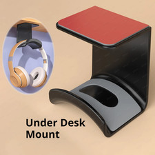 Under Desk Headphone Stand Wall Mount Headset Holder Universal Gaming Hanger