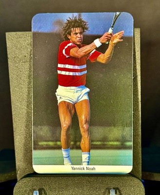 Yannick Noah French ATP Tennis Player Rookie 1986 UK FAX PAX Oddball