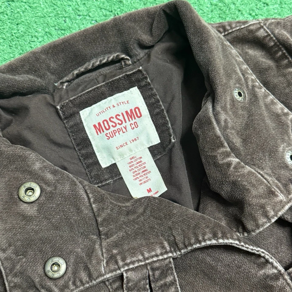 Chaqueta Mujer Vintage Y2K Mossimo Supply Co Marrón Doble Pecho Talla Mediana Foto 3 de 4