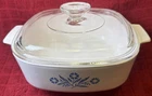 Vintage Corning Ware Blue Cornflower 2 QT Casserole A2B with Pyrex Lid A9c