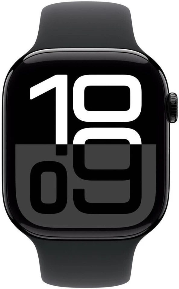Apple Watch Series 10 GPS + LTE 46mm Alu Diamantschwarz/Schwarz M/L - WIE NEU