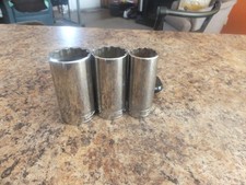  THREE NEW 1/2 DRIVE SNAP-ON SOCKETS