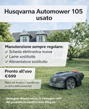 Robot Rasaerba Husqvarna Automower 105. Completo di Base e Caricatore