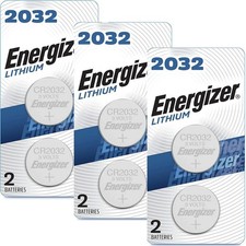 Energizer 2032 Batteries 6 Count Lithium Coin Batteries Brand New Exp 2030
