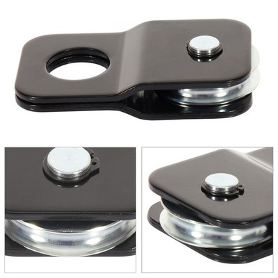 9000 lbs 4 Ton Capacity Recover Vehicle Winch Pulley Snatch Block Black