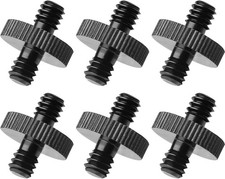 Aluminum 1/4" Male to Male Tripod Adapter for Cameras - Lightweight Durable