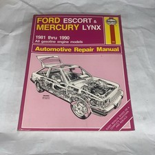 Haynes Ford Escort & Mercury Lynx 1981 through 1990 repair manual