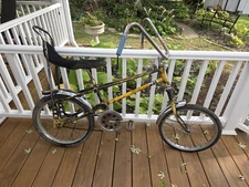 AMF musclebike FAST ONE Yellow Survivor Patina 1970 WESTERN FLYER Parts/Resto 