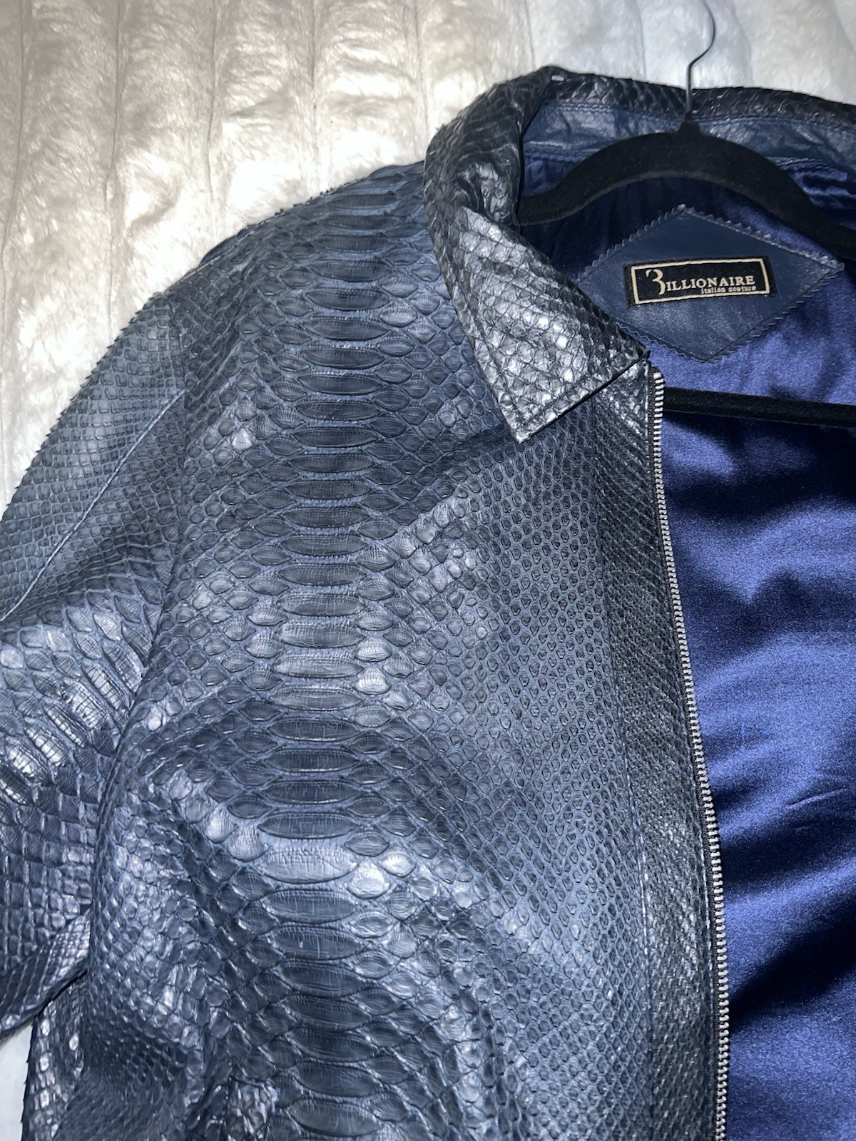 Billionaire - Authentic Python Bomber Jacket Men - image 10