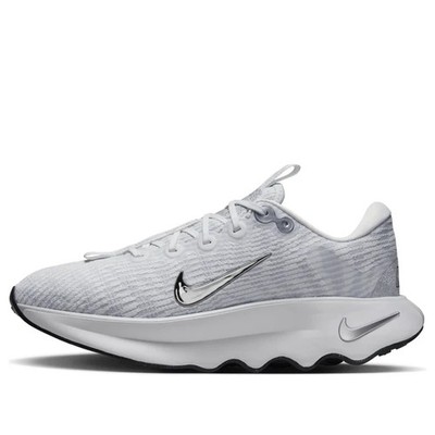 Nike Damen-Walkingschuhe weiß & silber Motiv UK 8 BRANDNEU Ref 2149