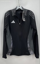 NWT Adidas Women's Black  Grey Aeroready Track Jacket - Size M