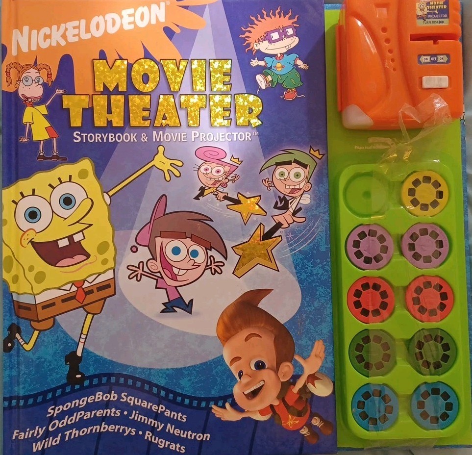 Nickelodeon Movie Theater Storybook & Movie Projector 2002
