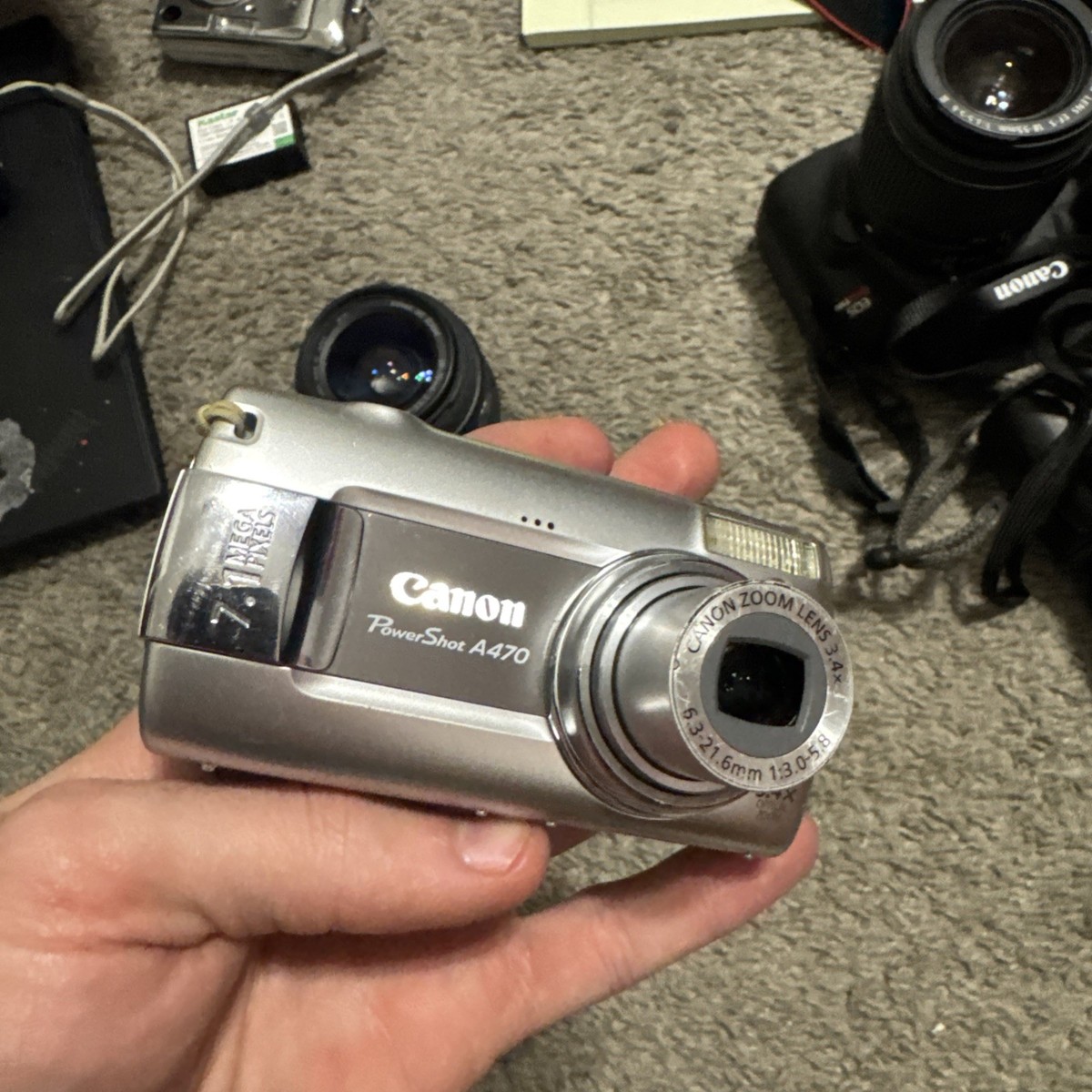 Canon PowerShot A470 7.1MP Digital Camera Silver 3.4x Zoom Tested
