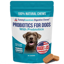 Pup Labs Tummy Essentials Dog Probiotic Chews Gut Health Firm Stools 30Ct