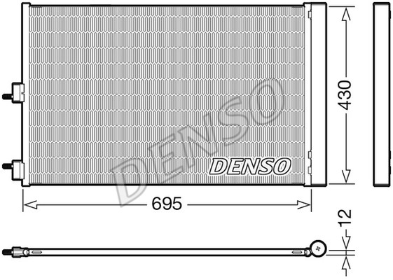 New Condenser, air conditioning for MERCEDES-BENZ:X156,A-CLASS,CLA Coupe,
