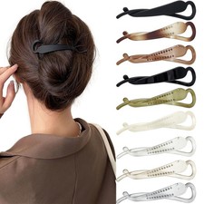 9Pcs Banana Hair Clips French Twist Hair Barrettes Flat Hair Claws Minimalist...