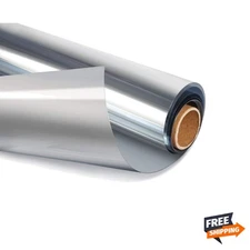 One Way Mirror Window Film - 17.5x13.1 ft Reflective Tint for Daytime Privacy