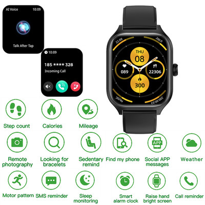 Smart Watch For Men/Women, Waterproof Smartwatch Bluetooth  With Voice Assis