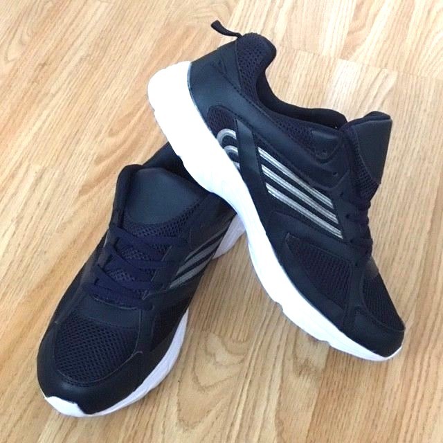 Men Ladies Navy LIGHTWEIGHT Shock Absorb Cross Run Trainer Shoe