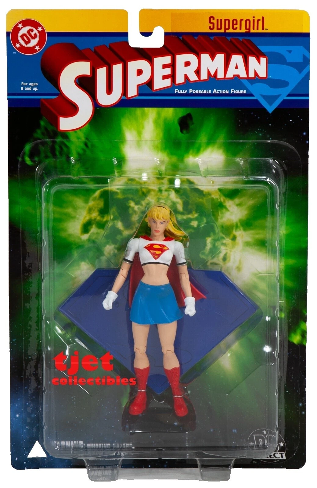 Figuras de acción de plástico DC Direct Supergirl y accesorios