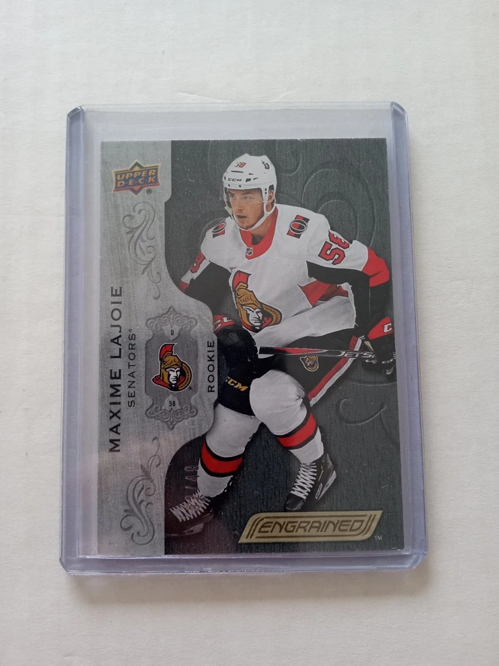 2018-19 Upper Deck Engrained Maxime Lajoie /49 Rookie #94 Senators Rc - Photo 1/1